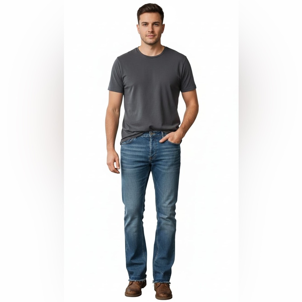 American Eagle Outfitters Men's Classic Blue Jeans P5